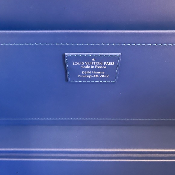 New! RARE LIMITED EDITION Louis Vuitton Virgil Cotteville 40 leather multicolor! - Picture 14 of 16